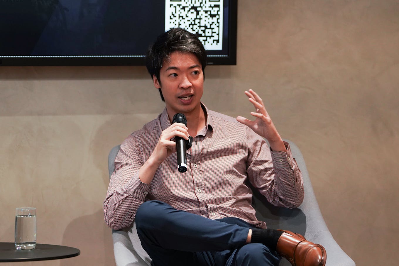 Mervyn Tang of Schroders speaking at Sharpening ESG 2025