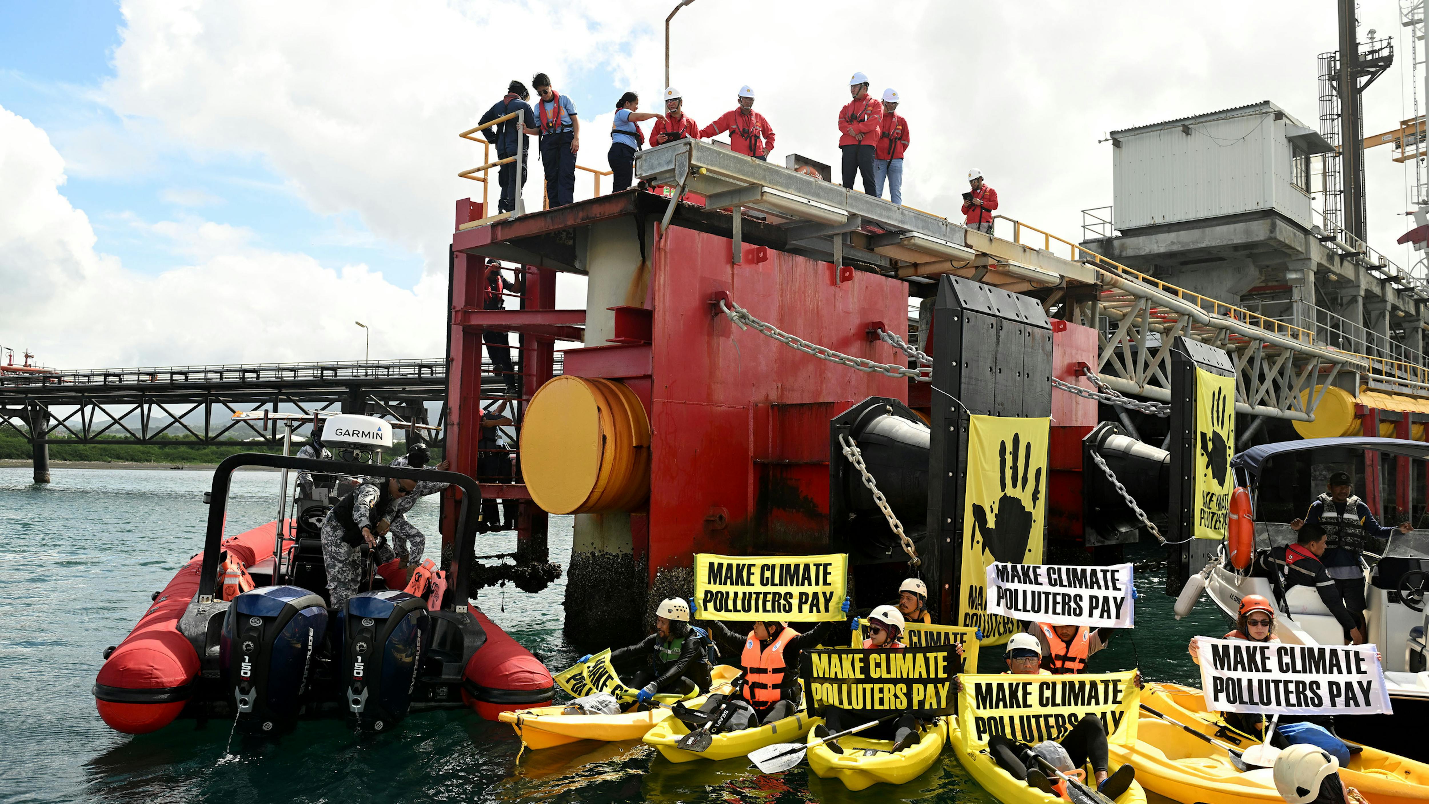 GP clocks Shell oil terminal